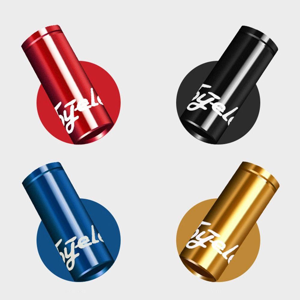 Bộ 10 Vỏ Bọc Đầu Dây Cáp Bằng Hợp Kim Nhôm Chống Bụi Cho Xe Đạp