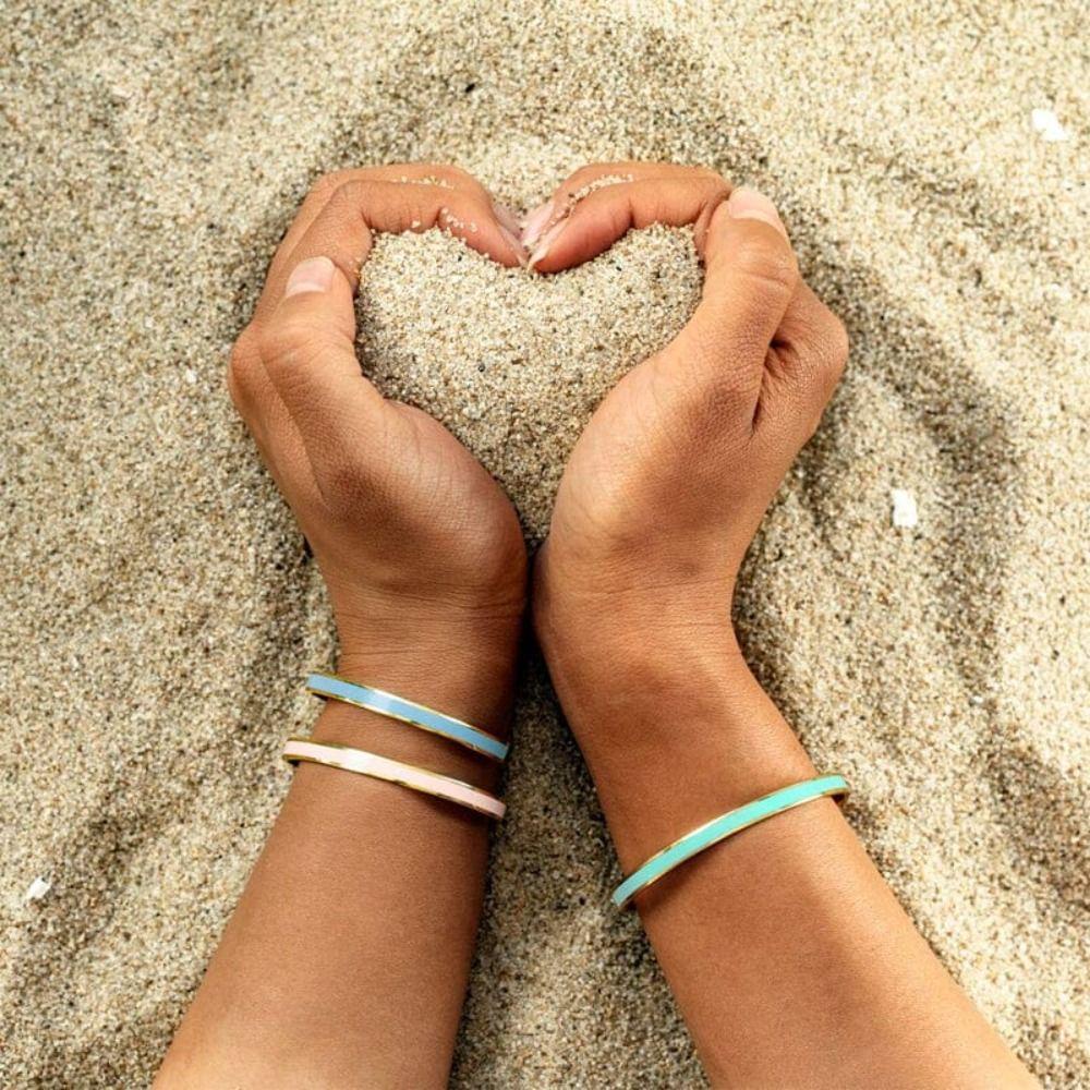 Vòng Đeo Tay Tráng Men Nhiều Màu Độc Đáo Thời Trang Cho Cặp Đôi