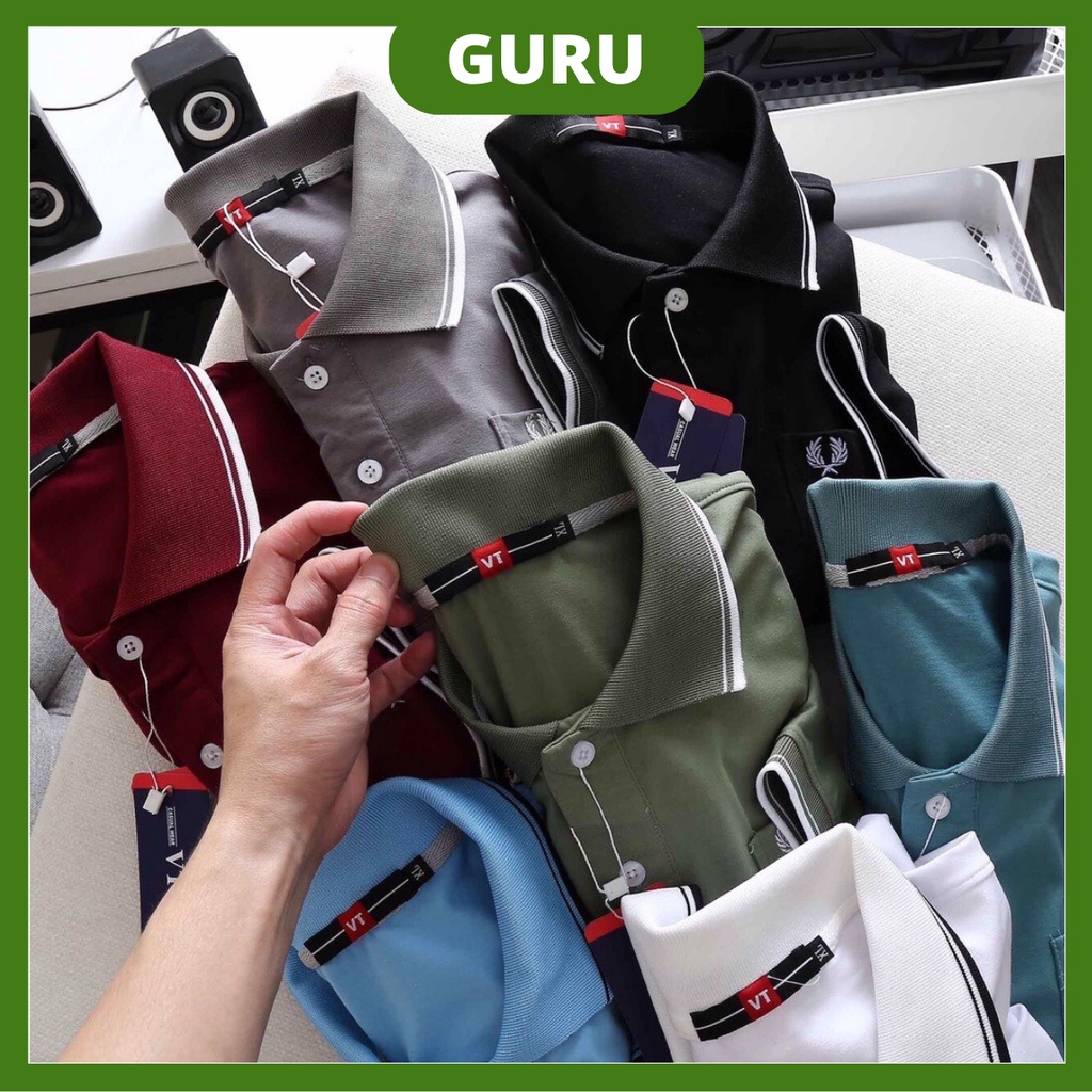 Áo trung niên nam big size lớn cho bố ba có túi polo cao cấp, áo tặng bố ba sang trọng GURU_Mã 3TRON