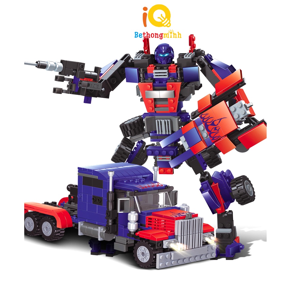 Đồ Chơi Lắp Ráp Mô Hình RoBot Optimus Prime Transformer BeThongMinh- Đồ Chơi Xếp Hình Lắp Ghép Cao Cấp