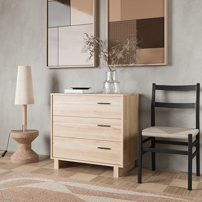 FYNN, Tủ 3 tầng phong cách Bắc Âu DRA_162, 84x46x80cm, tủ gỗ Scandi Home