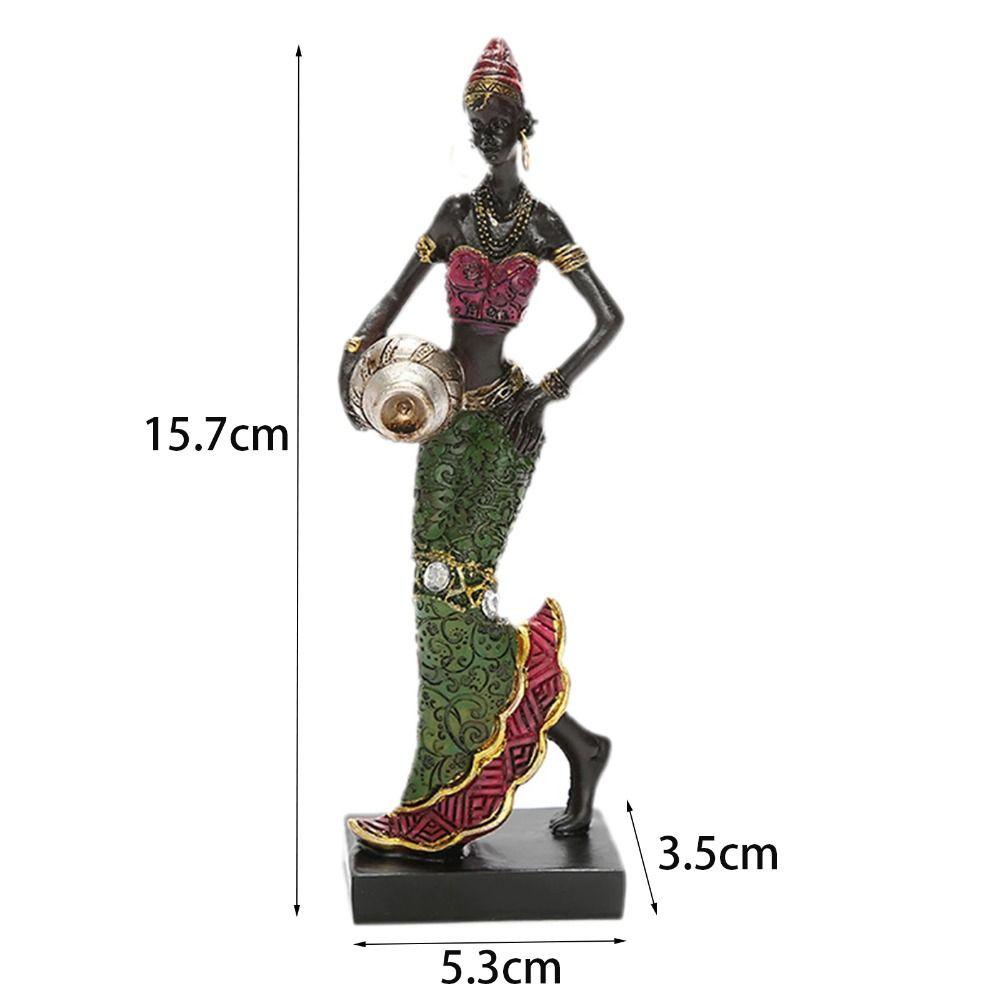 DARNELL Tượng Châu Phi Thiết Kế Nghệ Thuật Độc Đáo Cổ Điển Dùng Trang Trí Tủ Thủ Công