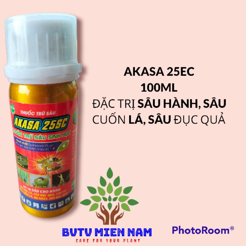 AKASA 25SC, 100ML, hiệu quả trên sâu xanh da láng trên hành, sâu ống hành, sâu xanh