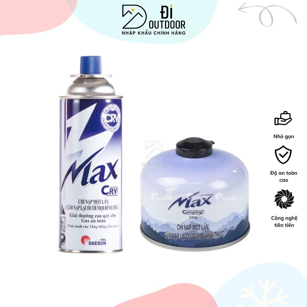 Bình Dã Ngoại Max Camping 230g và Max Crv 220g