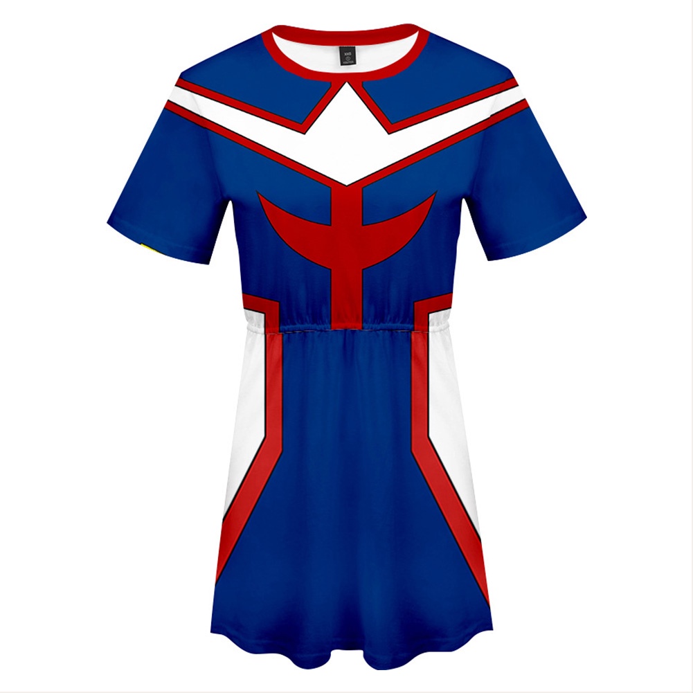 Set Áo Croptop + Chân Váy In Hoạ Tiết My Hero Academia 3D Trẻ Trung Cá Tính
