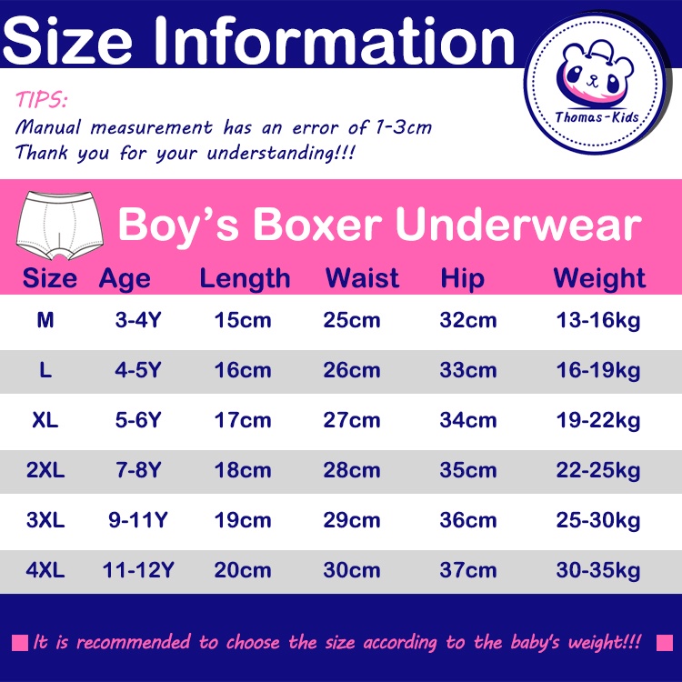 [THOAMS KIDS] Bộ 5 Quần Lót Boxer Bằng Cotton Thoáng Khí In Họa Tiết Ultraman Dành Cho Bé Trai 3-12 Tuổi