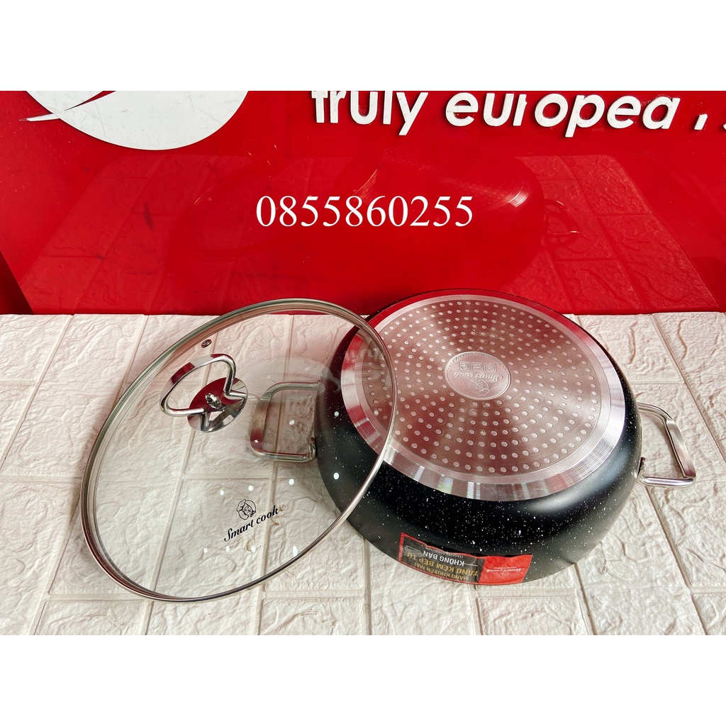 Nồi lẩu chống dính vân đá Smratcook 5552KMB chảo xào
