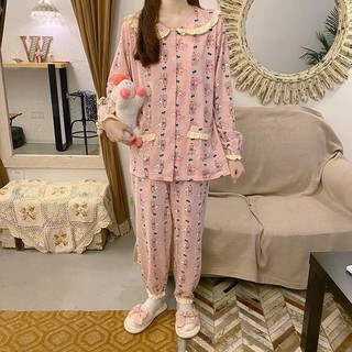 Bộ Mặc Nhà Thu Đông Dễ Thương Bigsize DN213