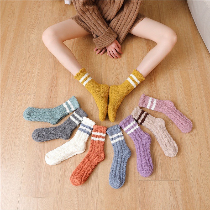 Vớ Len Giữ Ấm 2 Sọc jp5 Cho Nữ