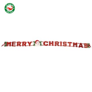 Bộ dây chữ nhung cỡ lớn Merry Christmas Noel trang trí giáng sinh dài 3m