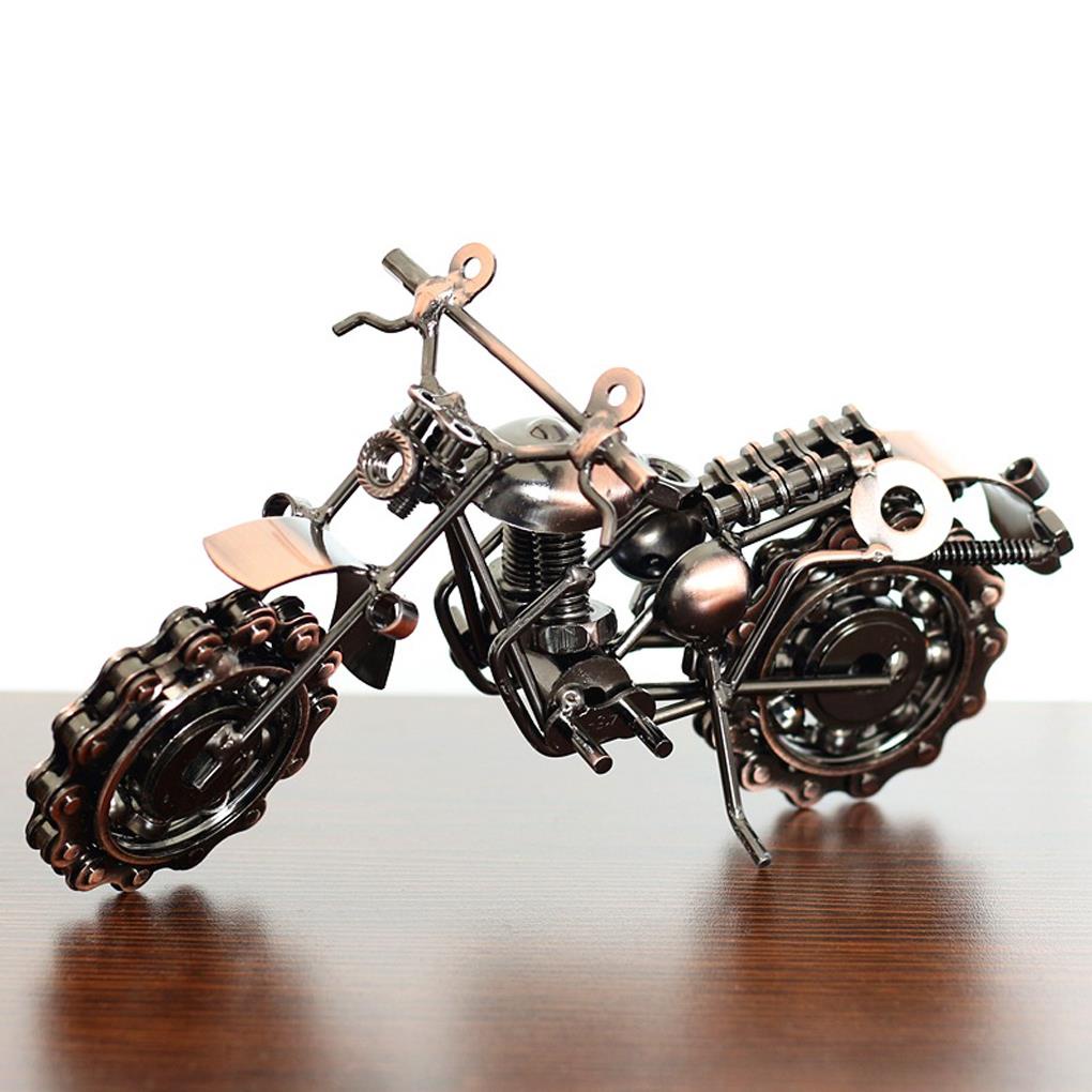 Đồ trang trí Xe Mô Tô Mini Phong Cách Vintage Dùng Để Trang Trí