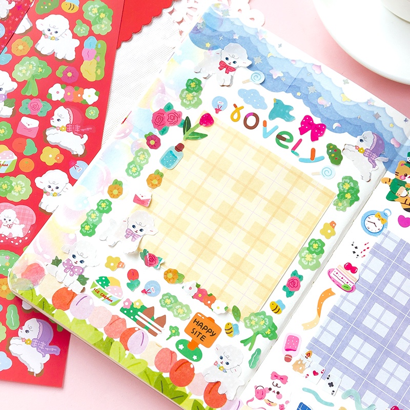 2 Sticker Dán Trang Trí Hình Khu Vườn Tuyệt Vời