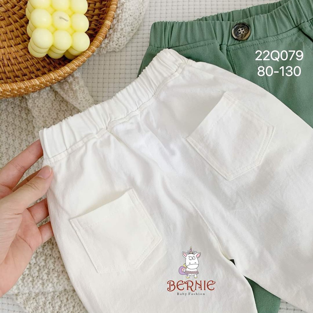 Quần dài Kaki Bassic BERNIE phong cách Hàn Quốc cho bé trai BE35