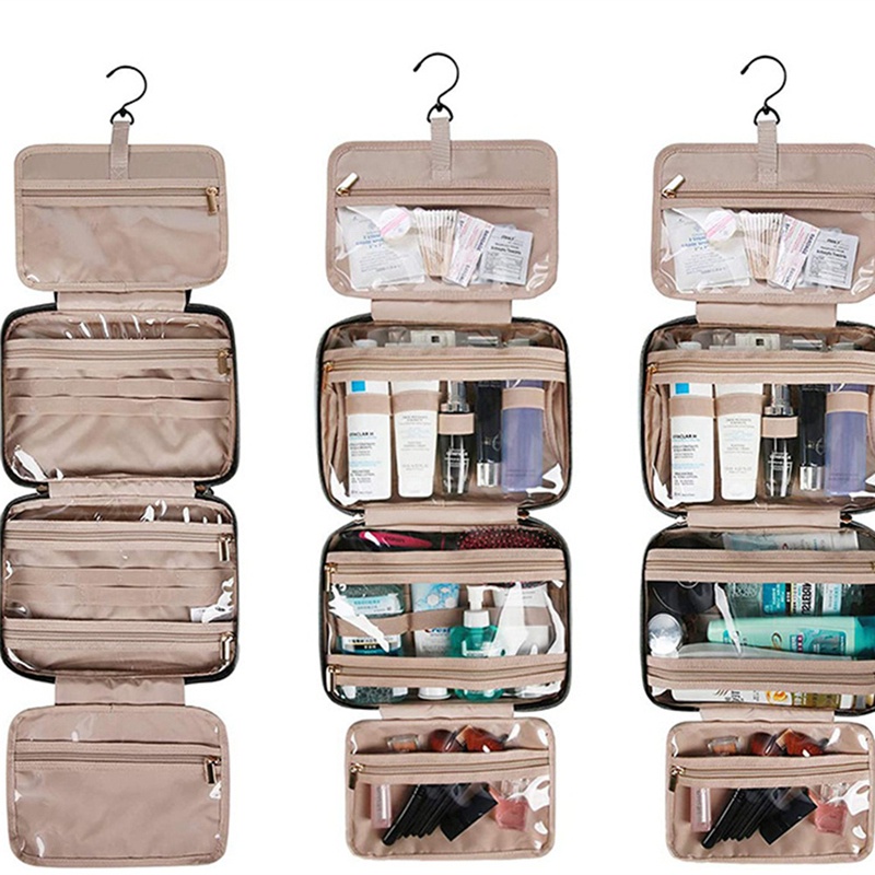 Túi Đựng Mỹ Phẩm Chống Thấm Nước Sức Chứa Lớn Có Móc Treo Tiện Dụng