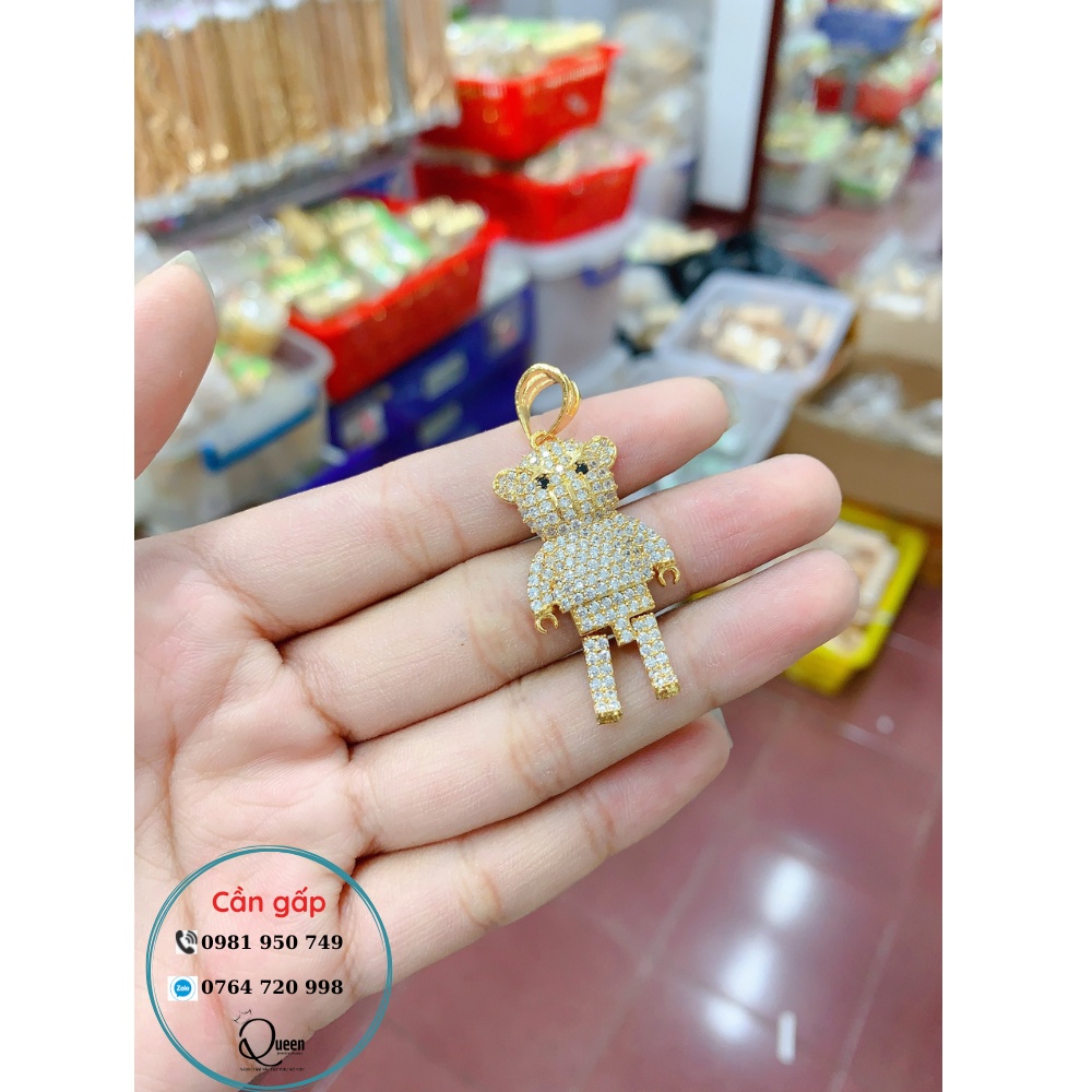 Mặt Dây Chuyền Hình Con Rối Hoạt Hình Phong Cách Hip Hop-HM271248