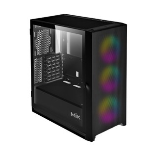 Vỏ Case MIK STORM 360 BLACK 3FA (KÈM 3 FAN ARGB VÀ HUB REMOTE SYNC)