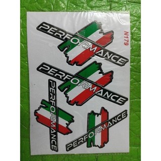 Bộ tem Performance cờ ý New hàng nhập Thái Lan chất lượng cao dành trang trí cho tất cả các loại xe