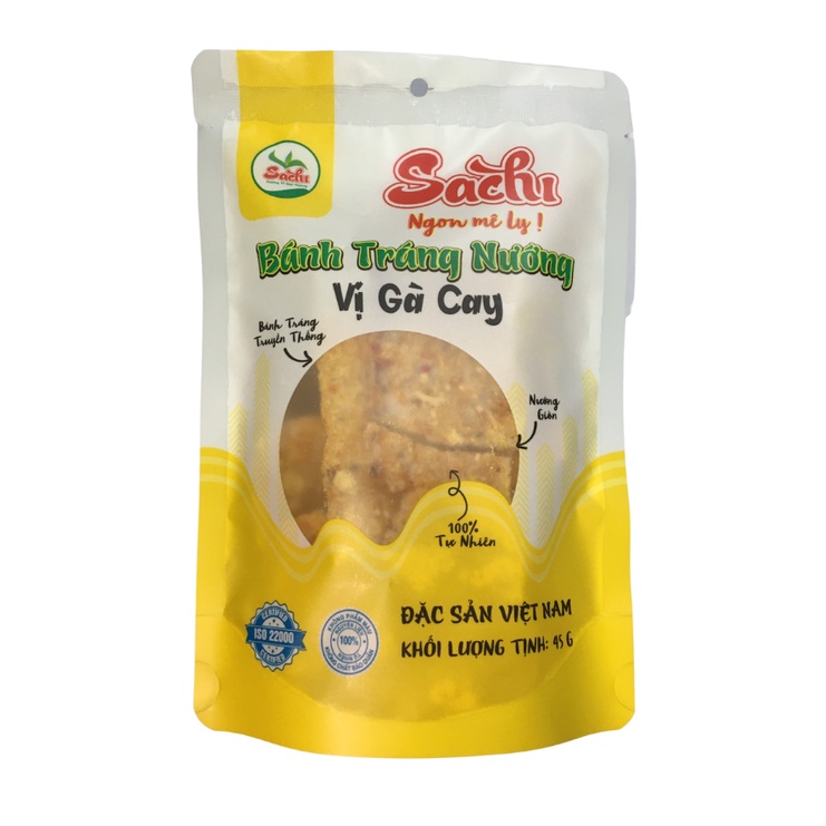 Bánh Tráng  Nướng Trộn Chà Bông Gà Sachi 45gam