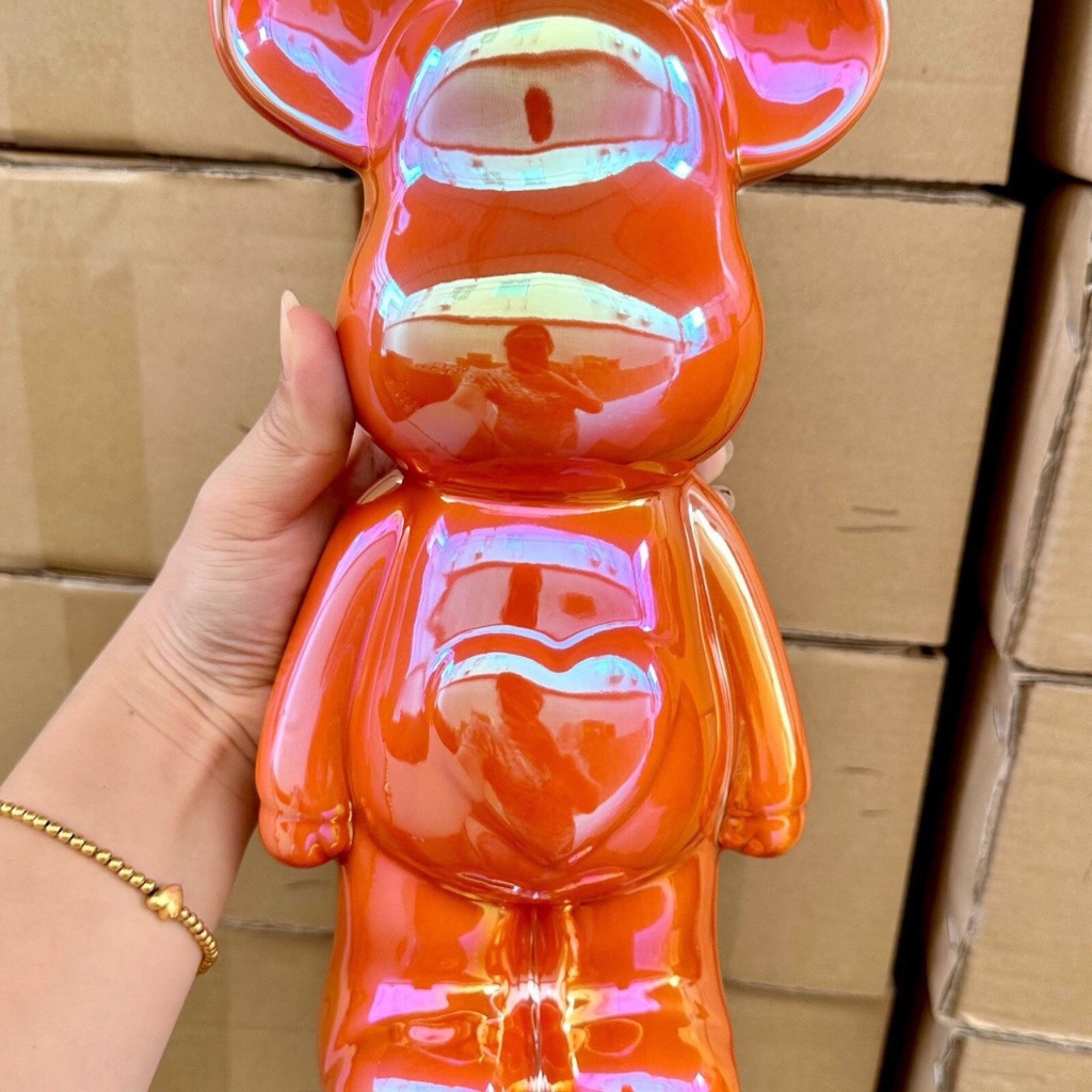 Tượng Gấu Bearbrick Decor Phòng Ngủ, Mô Hình Trang Trí Phòng Ngủ Sang Trọng Nhiều Màu Sắc Kích Thước 29cm