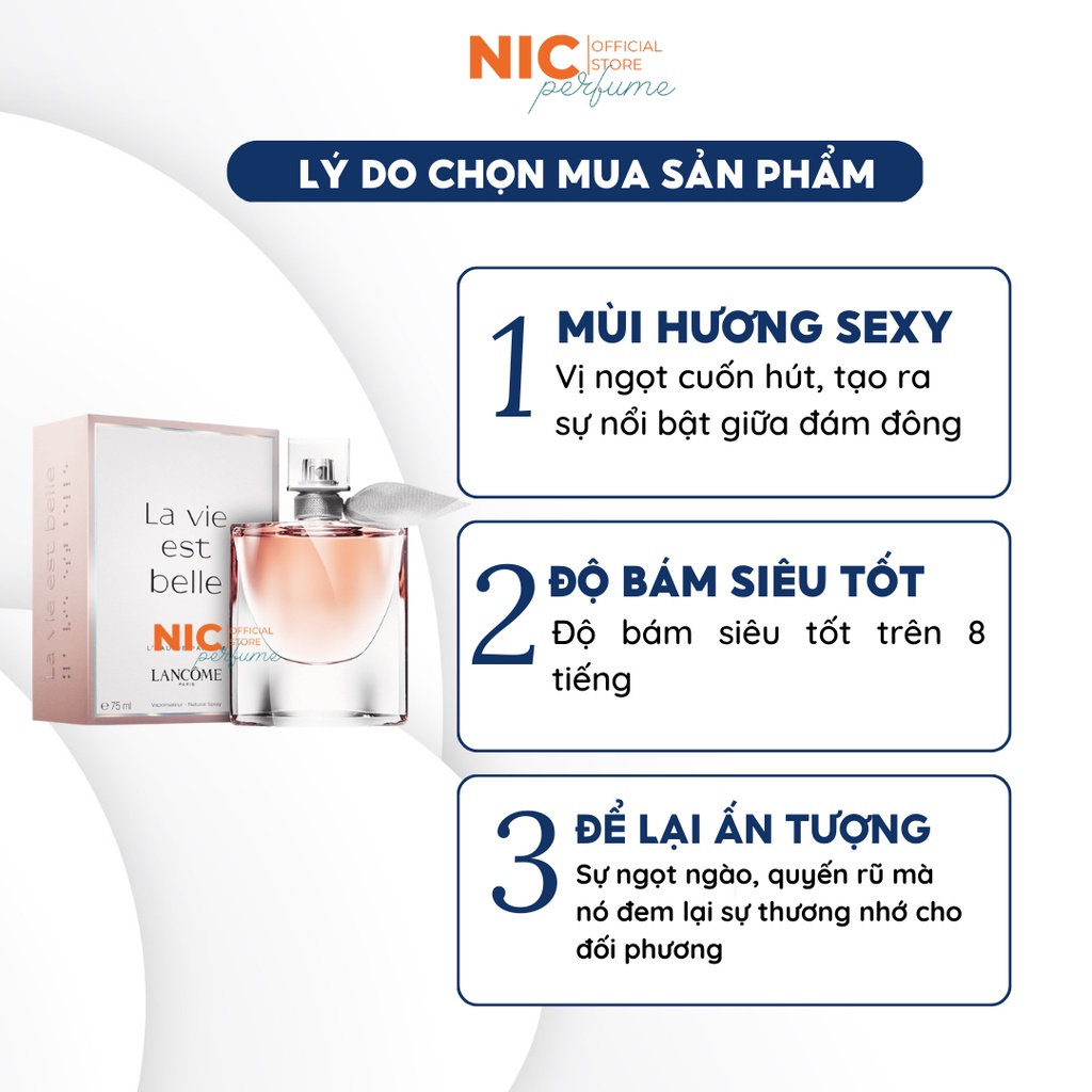 Nước Hoa Nữ Lancome La Vie Est Belle 10ml/5ml Chính Hãng, Ngọt Ngào, Gợi Cảm, Cuốn Hút