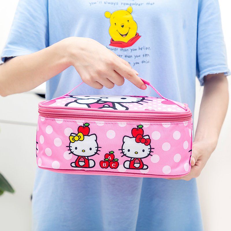 Túi Đựng Hộp Cơm Trưa Lót Giấy Nhôm Dày Dặn Cách Nhiệt Chống Thấm Nước Tiện Dụng Cho Học Sinh Tiểu Học