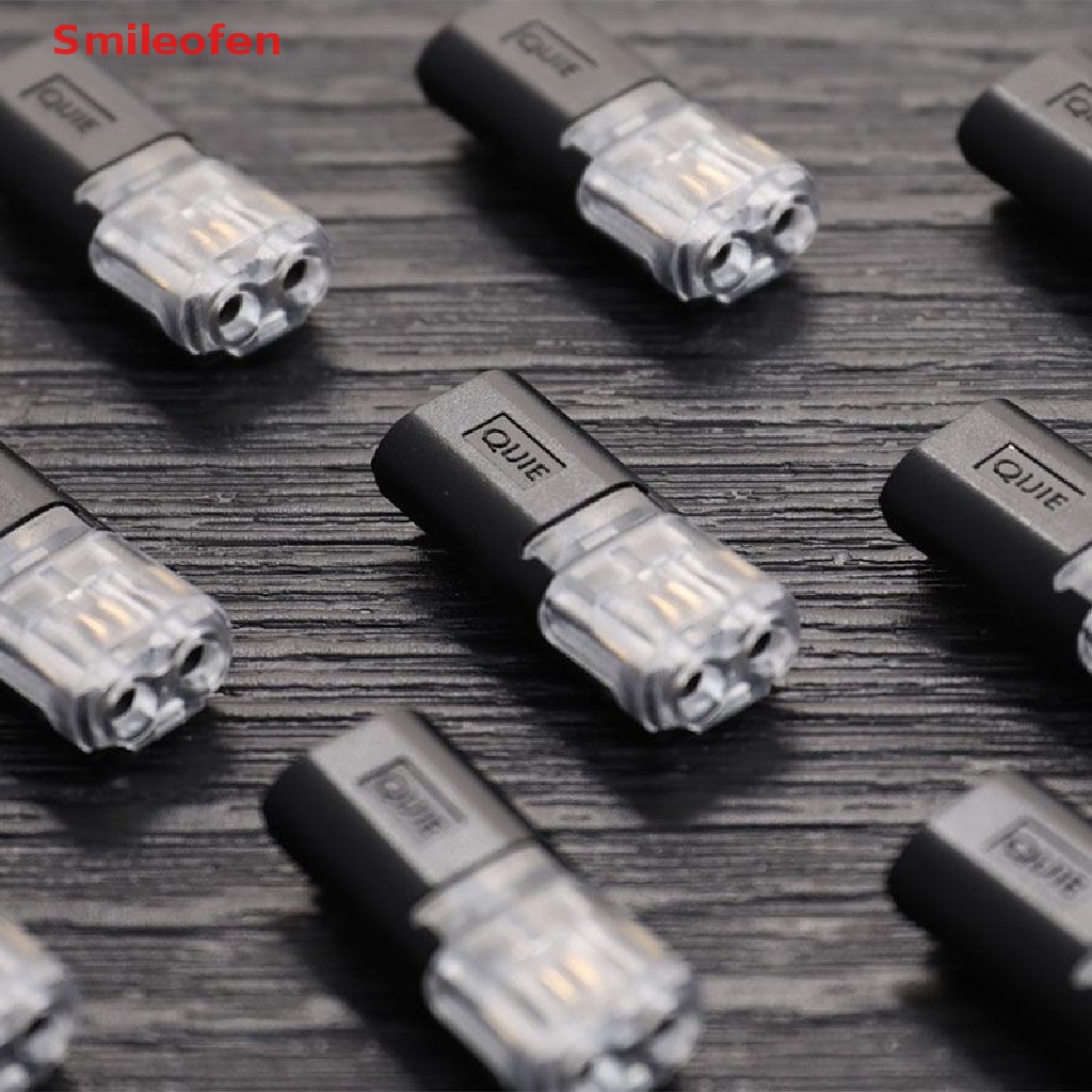 Set 10 Đầu Nối Dây Điện 2 Chấu Tháo Lắp Nhanh Tiện Dụng Mới