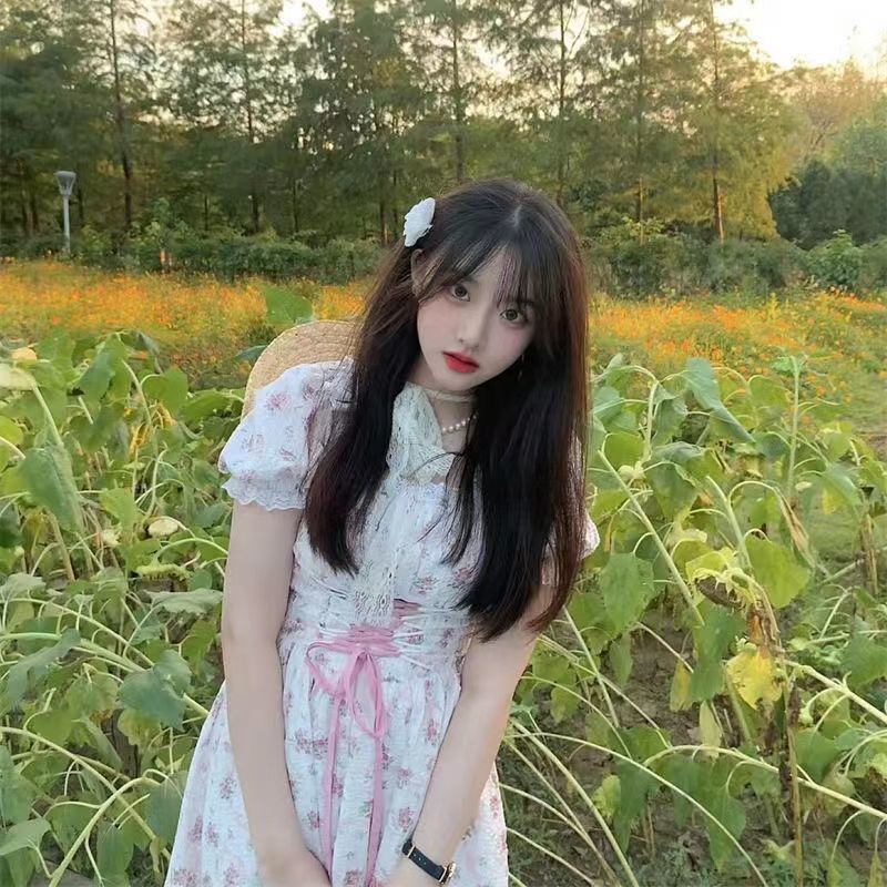 Đầm Công Chúa Tay Phồng Họa Tiết Hoa Ngọt Ngào Nữ Tính