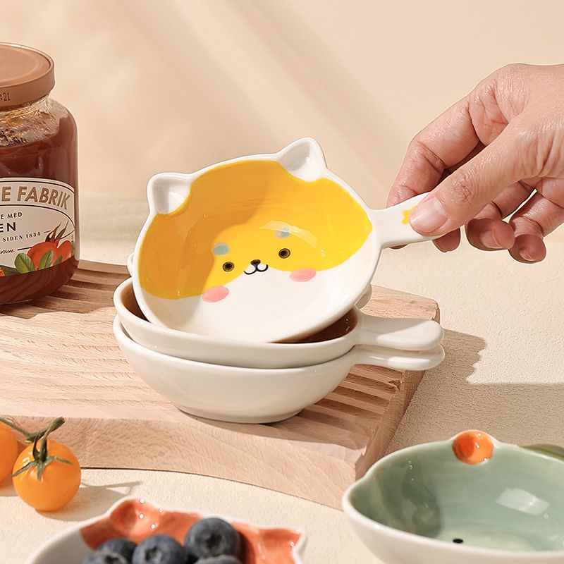 Đĩa Nhỏ Đựng Nước Chấm / Gia Vị Họa Tiết Hoạt Hình Dễ Thương