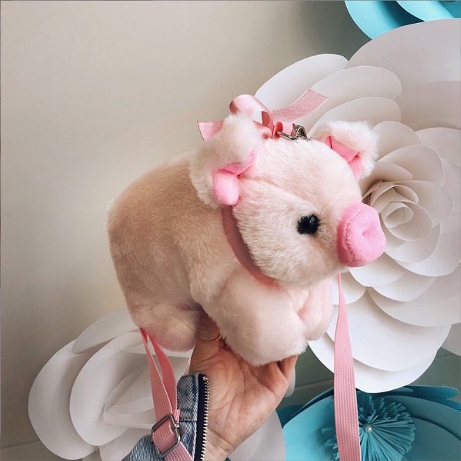 Túi xách nữ heo hồng cực đáng yêu mềm mịn lạ mắt Capucha T242