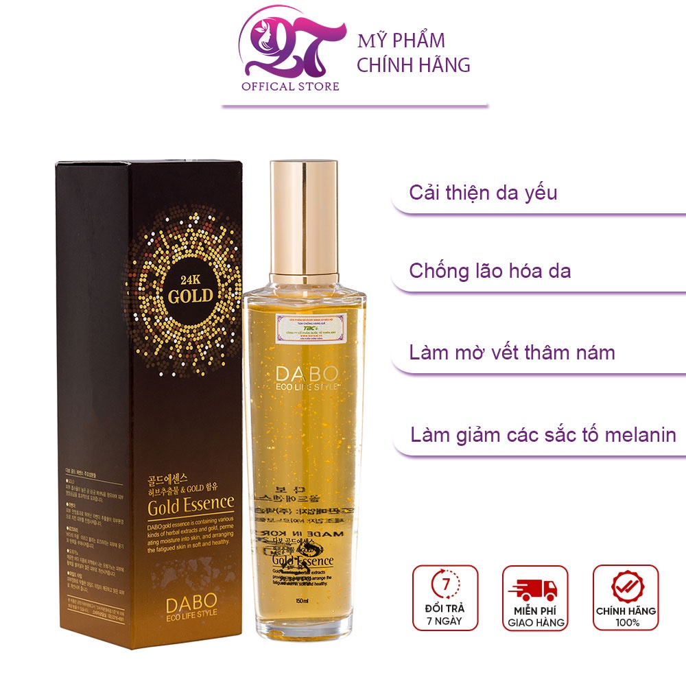 Tinh chất Vàng cao cấp Dabo Gold Essence 150ml chính hãng Hàn Quốc