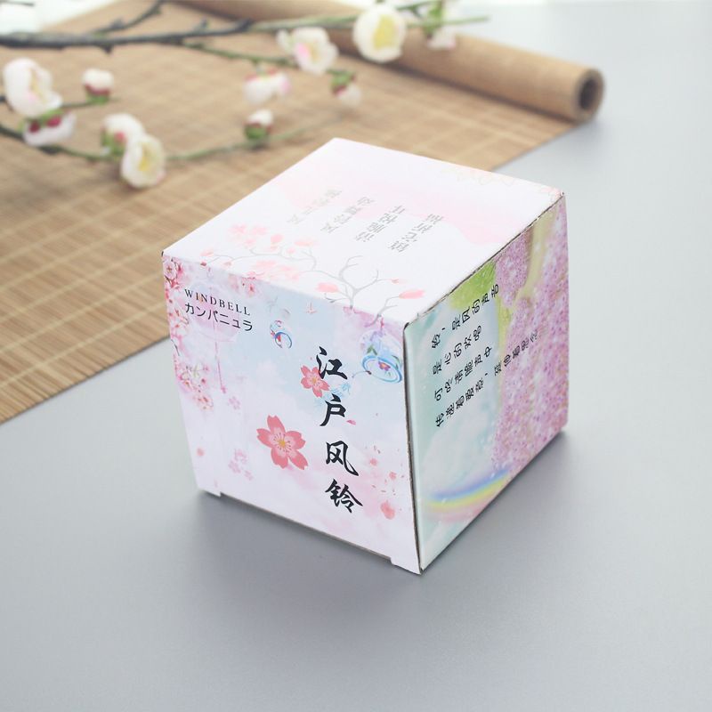 Chuông Gió Thủy Tinh Màu Hồng & Tím