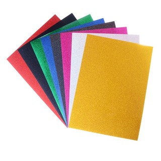 10 tờ Xốp nhũ, xốp kim tuyến vàng khổ A2 40*50 cm- mút xốp màu cho các bé mầm non làm thủ công
