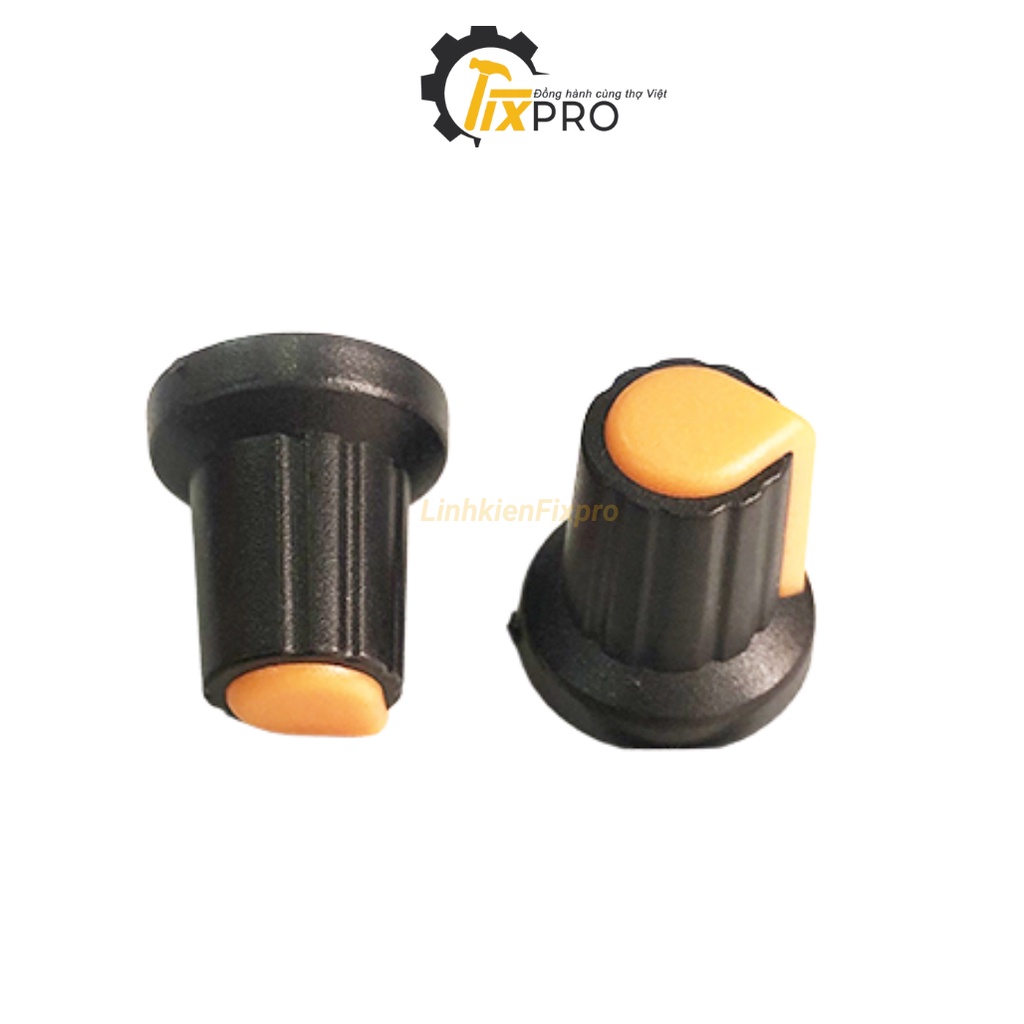 Núm chiết áp nhựa 15x17mm AG2 N1 màu cam