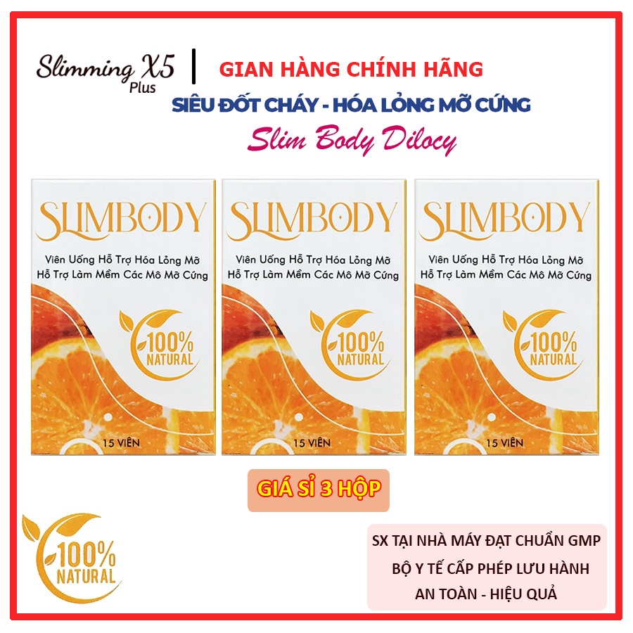 Combo 3 hộp viên khử mỡ Slim Body giúp hủy mỡ, đốt mỡ thừa, hỗ trợ giảm béo bụng, giảm cân nhanh