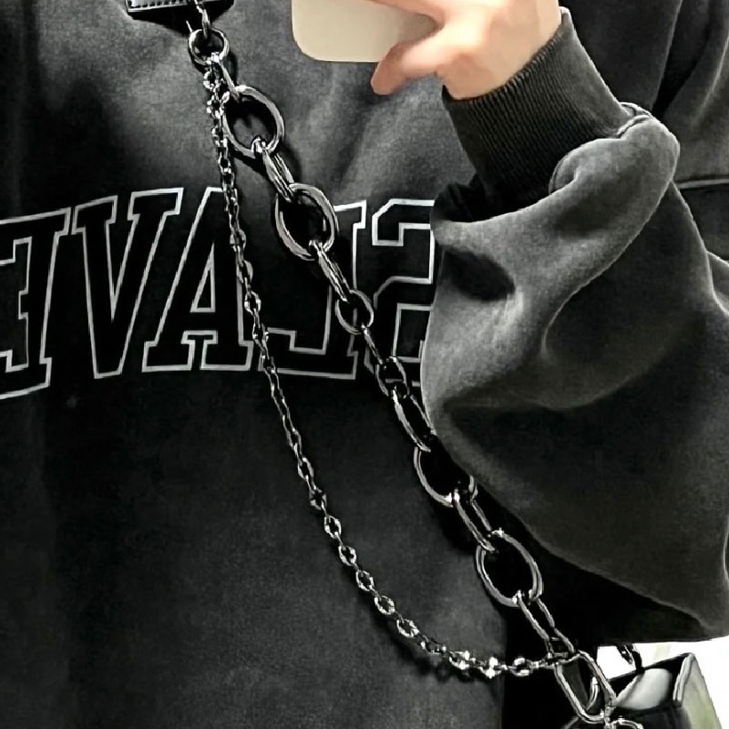 MISCHA Túi Đeo Chéo Vai Bằng Da PU Chất Lượng Cao Màu Trơn Phong Cách Hàn Quốc