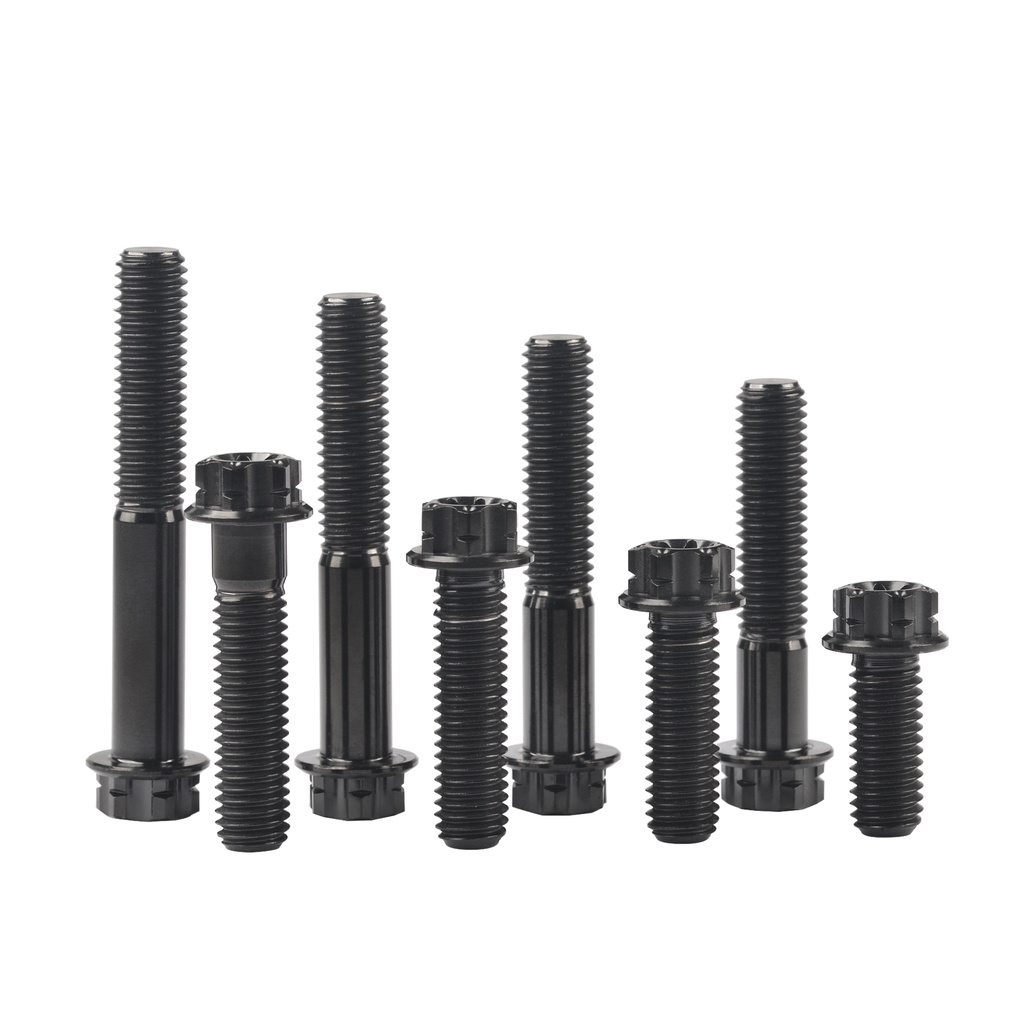 Bu lông lục giác chìm WANYIFA bằng titan M10x15-90mm 1.25 màu xanh dương / đen tùy chọn