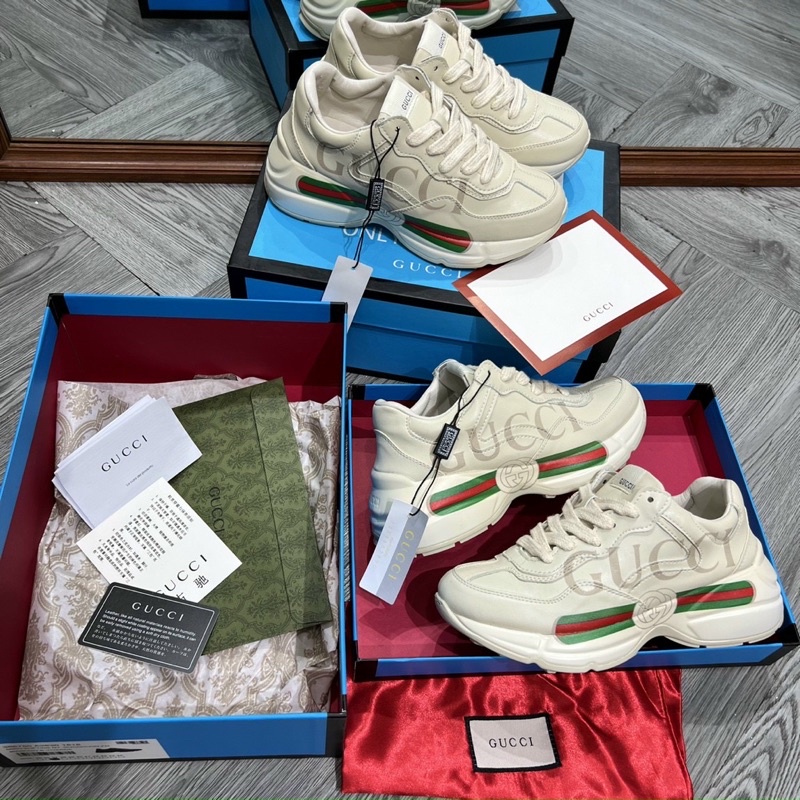 giày thể thao sneaker Gucci ace ngang bản cao cấp nam nữ ảnh thật tự chụp +freeship
