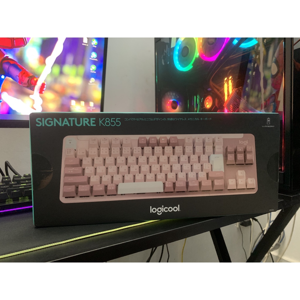 Bàn phím cơ không dây Logitech SIGNATURE K855 Màu Hồng