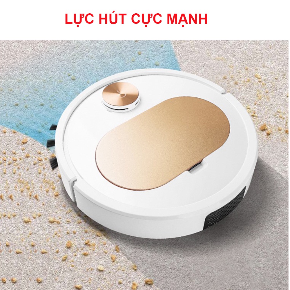 Robot Hút Bụi Lau Nhà ES350, Máy Hút Bụi. Bản nâng cấp, lực hứt cực mạnh, cảm biến thông minh, điều khiển qua app | BigBuy360 - bigbuy360.vn