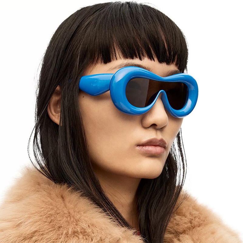 Kính Mát Hình Dạng Lõm One Piece Y2K Vui Nhộn Cho Nữ