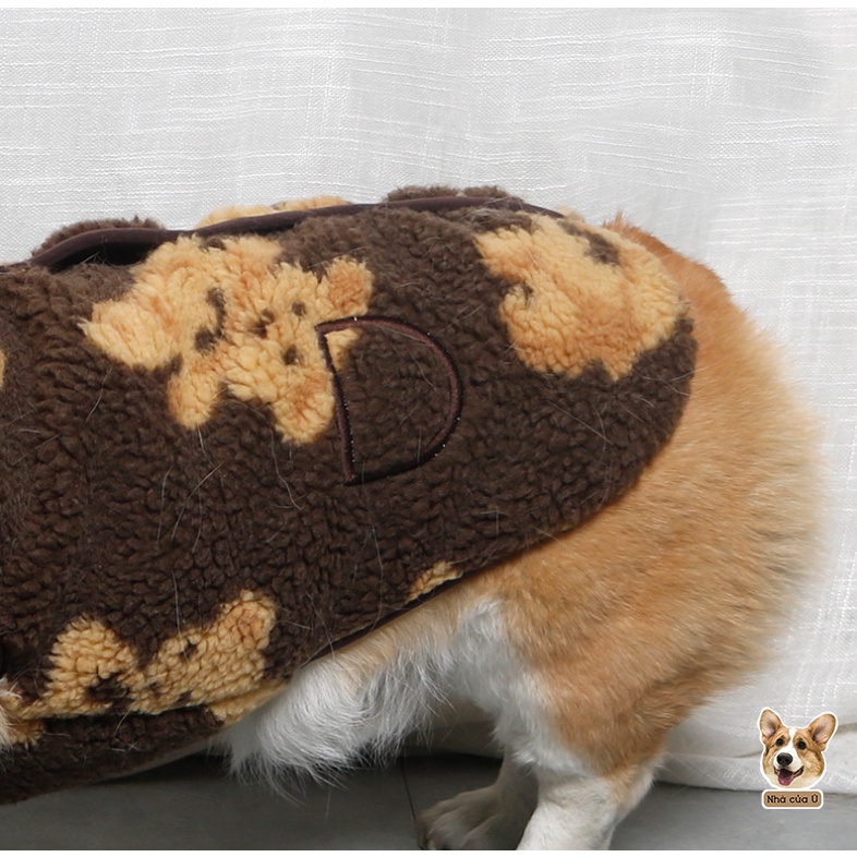 Áo Cho Chó To - Áo Thu Đông Cho Corgi, Samoyed, Golden chất lông cừu