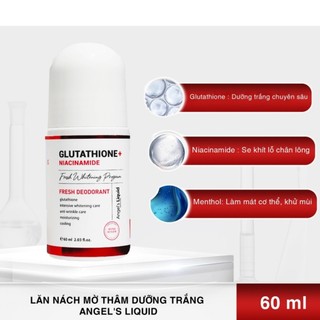 Lăn nách glutathione, Lăn khử mùi Glutathione mờ thâm dưỡng trắng 60ml