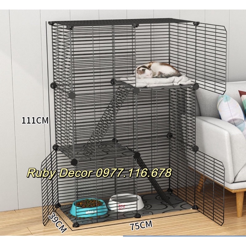 CHUỒNG QUÂY CHÓ MÈO ,LỒNG NUÔI THÚ CƯNG ĐA NĂNG - Ruby Decor