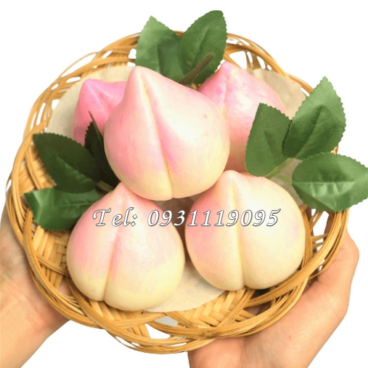 Khuôn silicon làm bánh, rau câu, bánh bao, bánh trôi nước Trái đào tiên - Mã số 1187