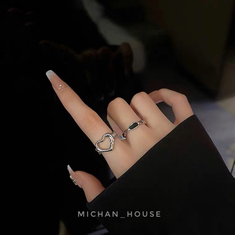Set nhẫn cá tính, nhẹ nhàng, phong cách thời trang mới mẻ