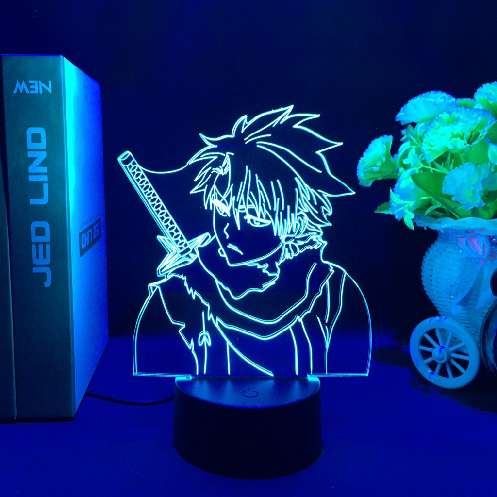 Đèn Led 3d Toshiro Hitsugaya Dùng Trang Trí Phòng Ngủ