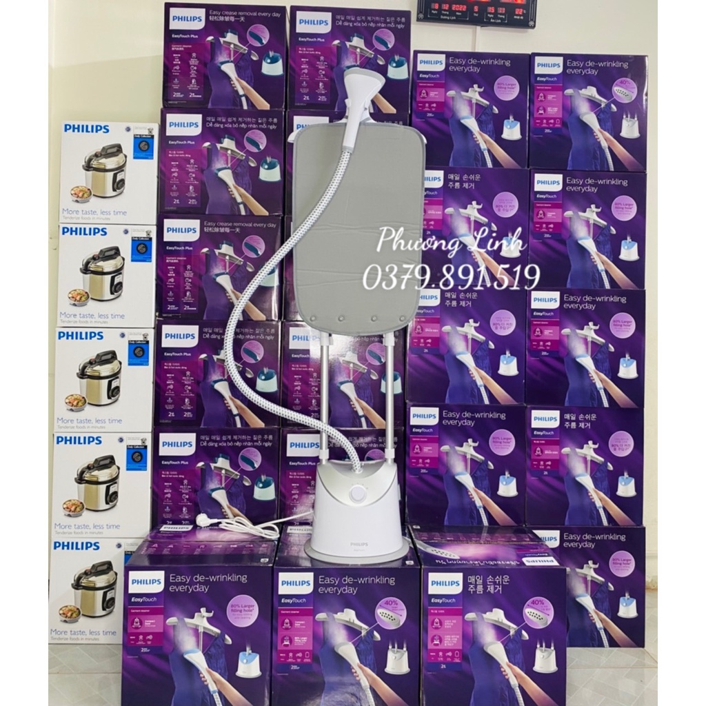 Bàn ủi hơi nước đứng Philips GC487 - Hàng chính hãng - Bảo hành 24 tháng