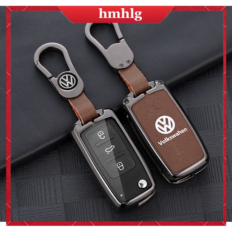 VOLKSWAGEN Ốp Bảo Vệ Chìa Khóa Xe Hơi Bằng Kim Loại Thiết Kế Sang Trọng Cho Sagitar Tiguan Lavida Plus Golf Tourang Lingdu