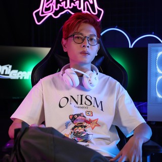 Áo thun unisex ONISM x BMMN universe màu kem - Basic tee ONISM