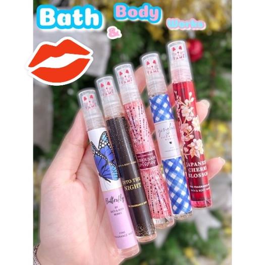 Set 5 ống nước hoa Body mist Bath And Body Works [10ml] Size mini